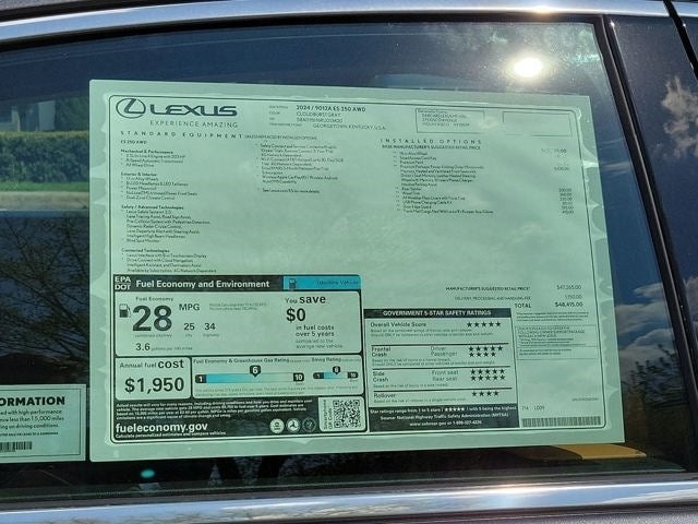 2024 Lexus ES 250 250